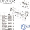 Ideal Standard Connect Air Concept Air Exposed Gold Shower Mixer Spares